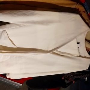 White coat and pants from dress barn